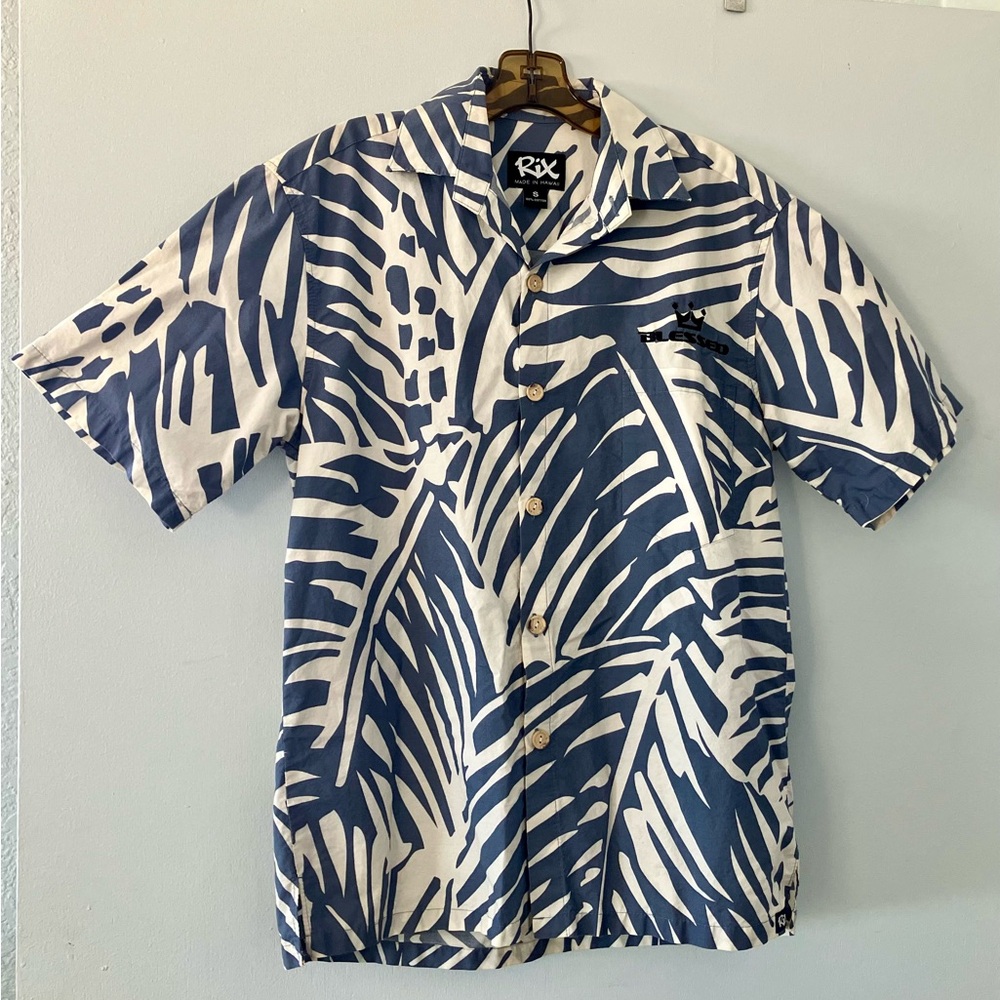 Rix Aloha Shirt with “Blessed” Crest
